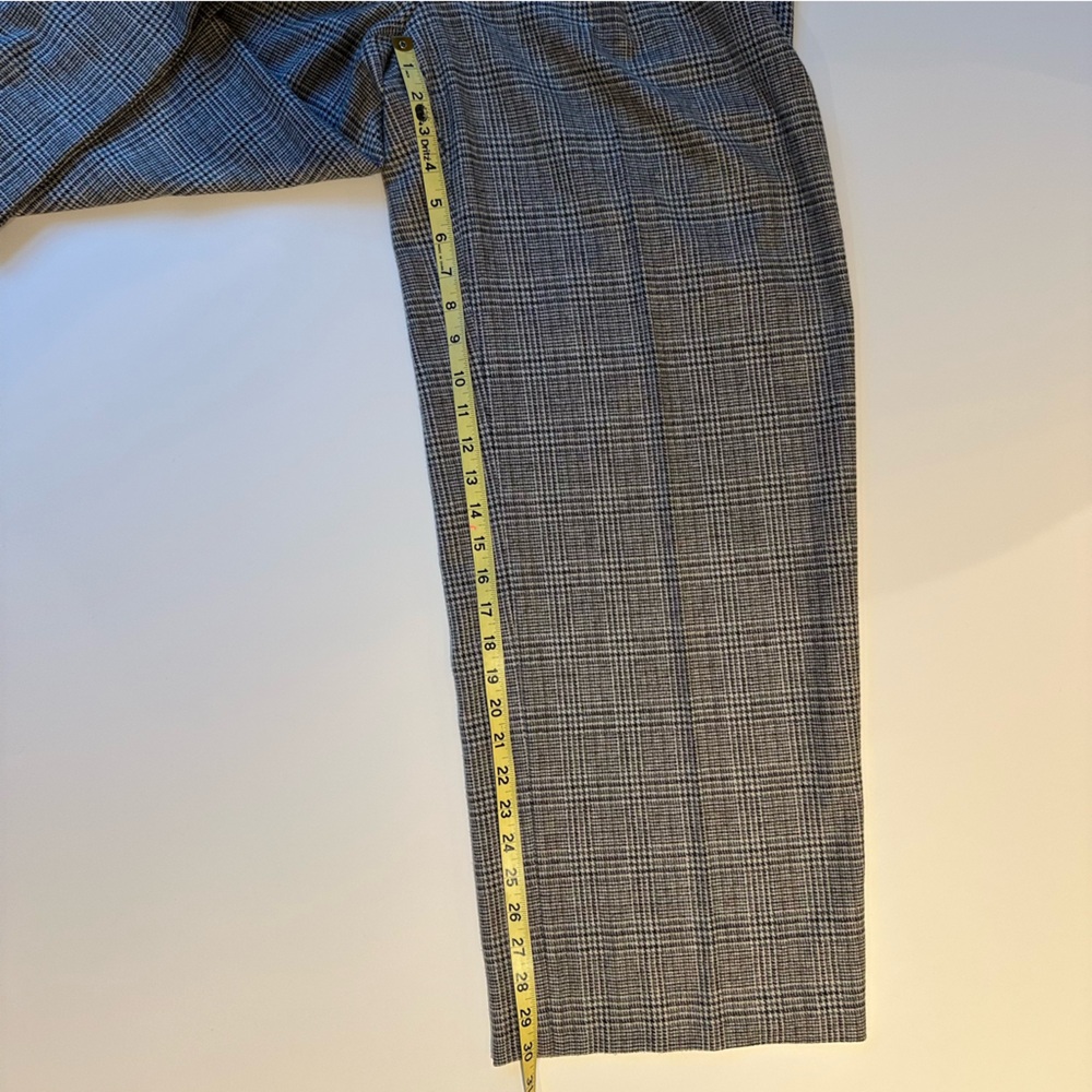 Vince plaid Italian wool-blend high rise trouser (10, heritage grey) - Picture 12 of 12